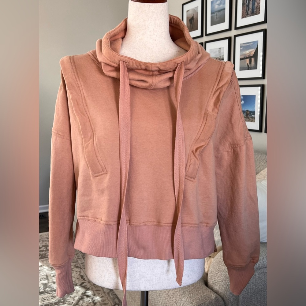 Nicholas K Mika Hooded Sweatshirt Jacket Size XS Hi/Low Button Back